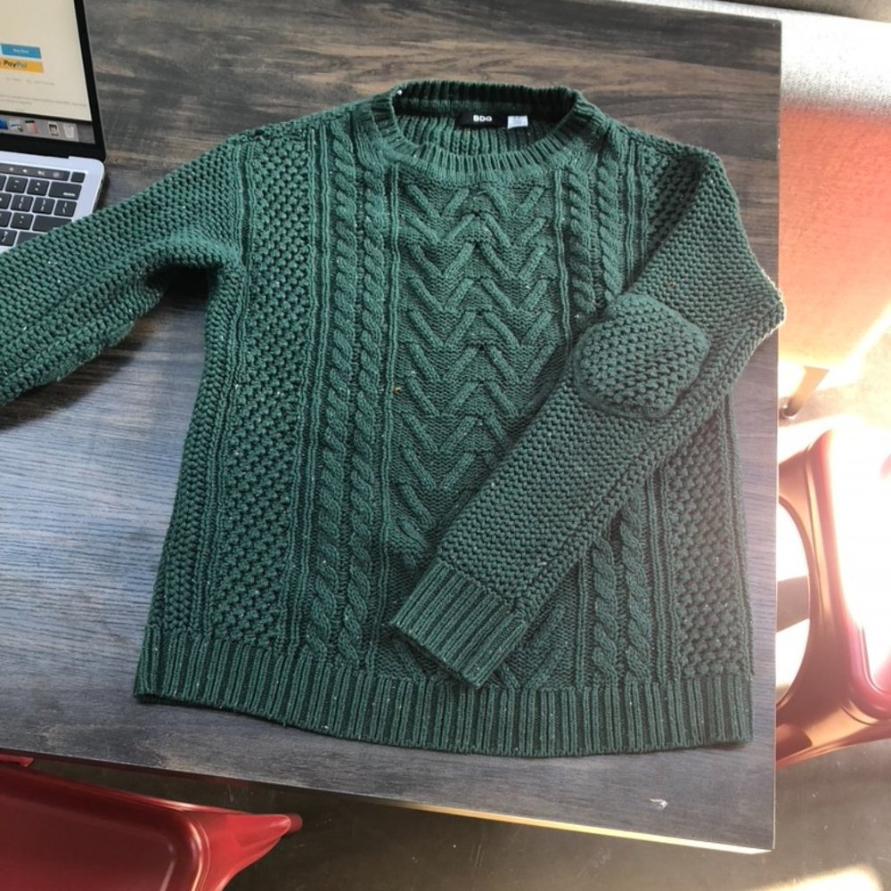 BDG Fall For You Cableknit Sweater